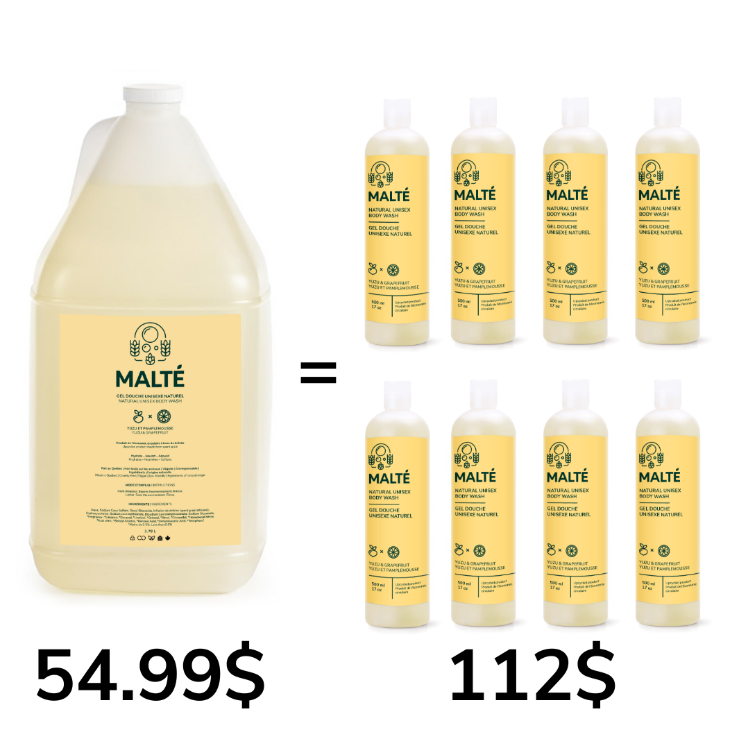 Natural Unisex Body wash Yuzu & Grapefruit - 3.78L