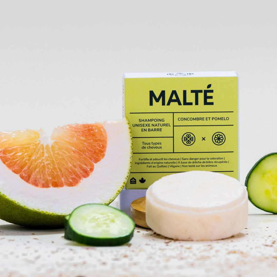 Hydrating and Soothing Natural Unisex Shampoo Bar - Cucumber & Pomelo
