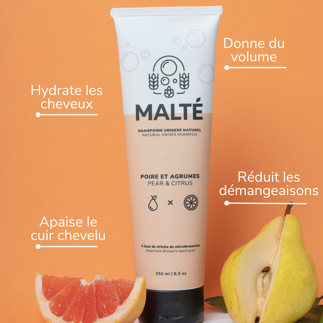 Hydrating and volumizing natural shampoo - Pear & Citrus