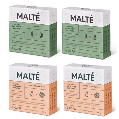 Savons hydratants et exfoliants - Offre