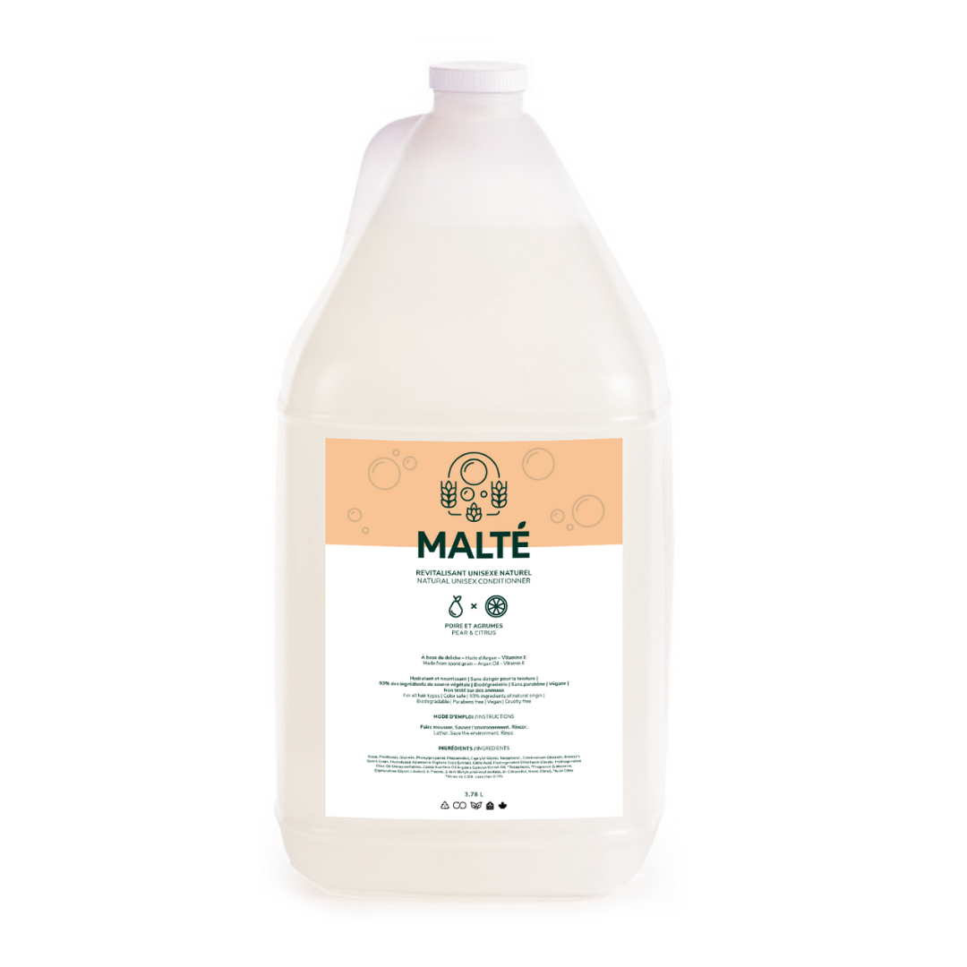 Natural moisturizing and detangling conditioner (Pear and Citrus) - 3.78L